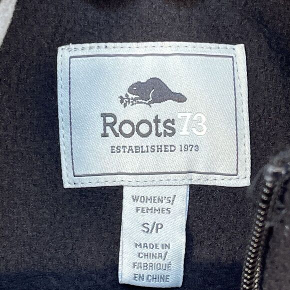 Roots Canada Athletic Fleece Vest Full Zip Women‎ S Black Sleeveless Pockets - Picture 11 of 13